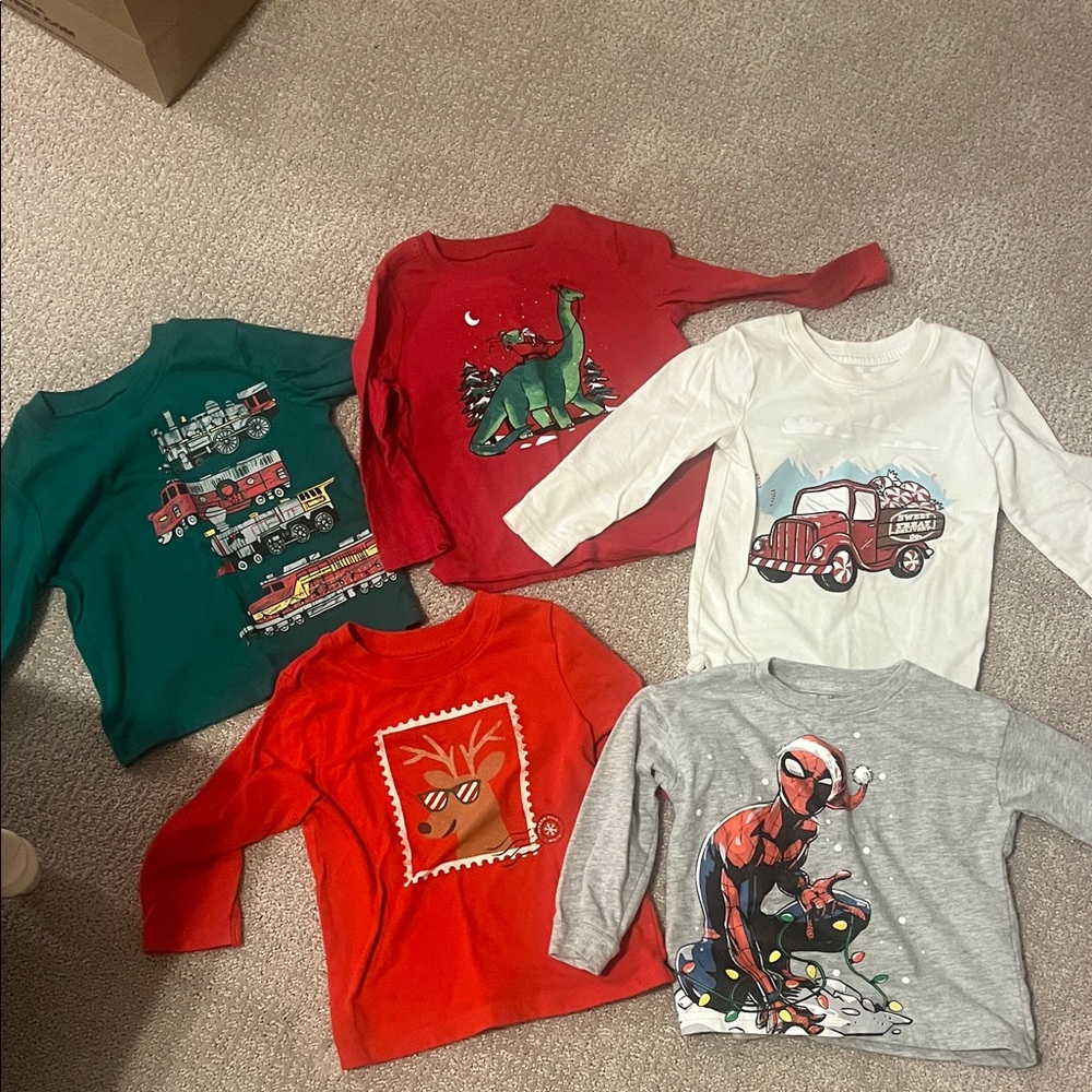 Boys 18m Christmas shirt bundle
